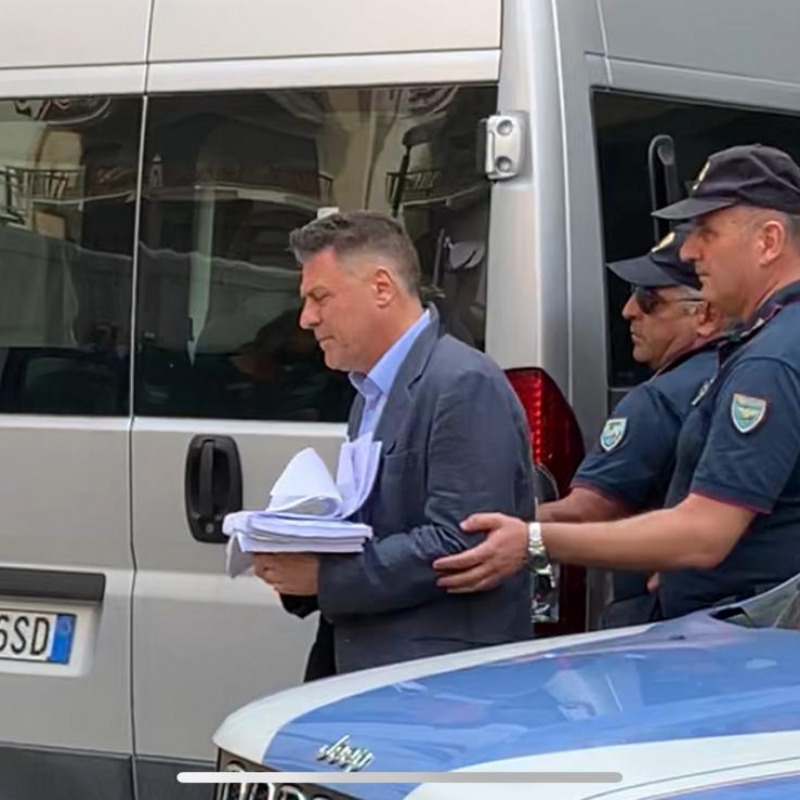 L'ex consigliere regionale Alessandro Nicolò, il giorno in cui fu arrestato