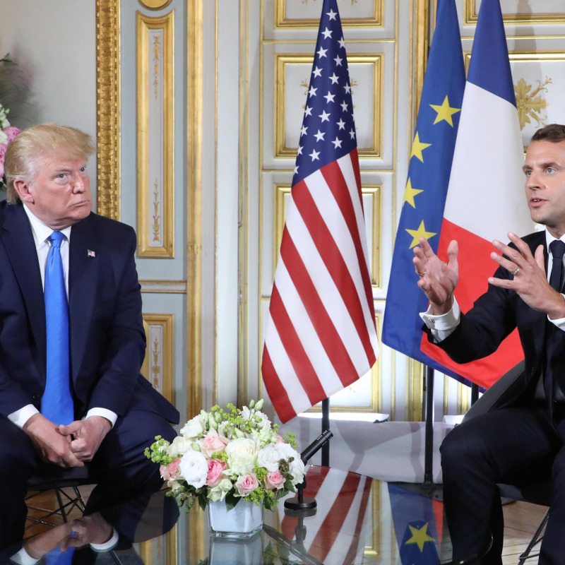 Donald Trump e Emmanuel Macron