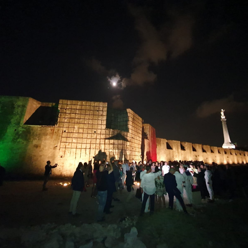 Messina, luce sul bastione esterno del forte San Salvatore - Foto e Video