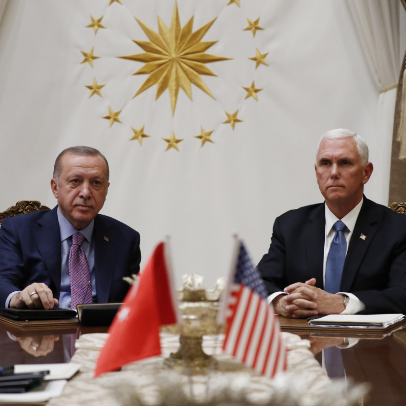 Mike Pence e Recep Tayyip Erdogan