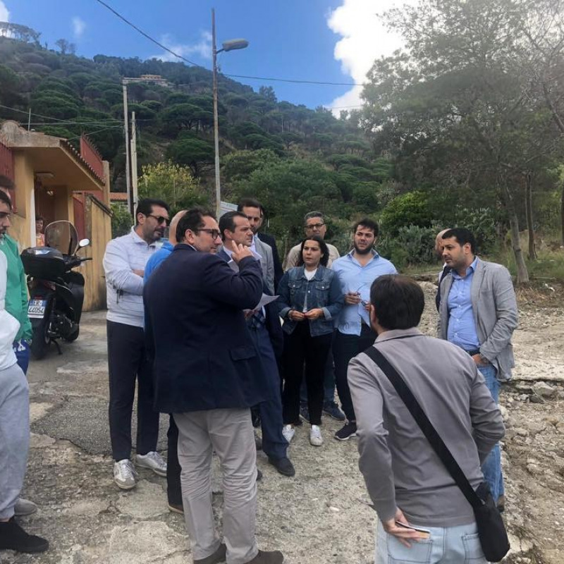 Alluvione nel villaggio San Michele a Messina, sopralluogo del sindaco