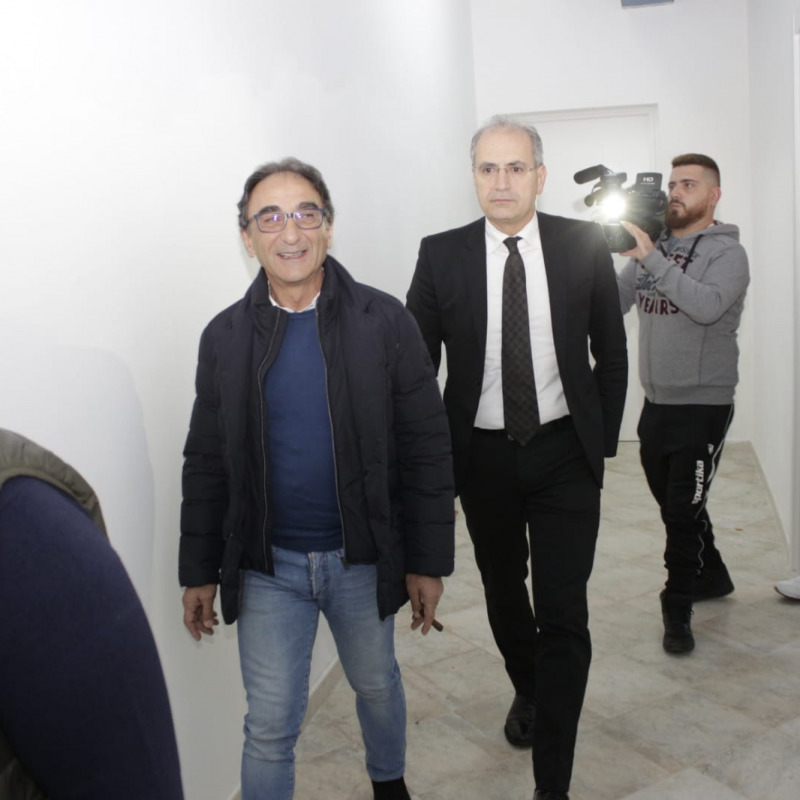 Il presidente della provincia di Catanzaro Sergio Abramo e il sindaco di Lamezia Paolo Mascaro