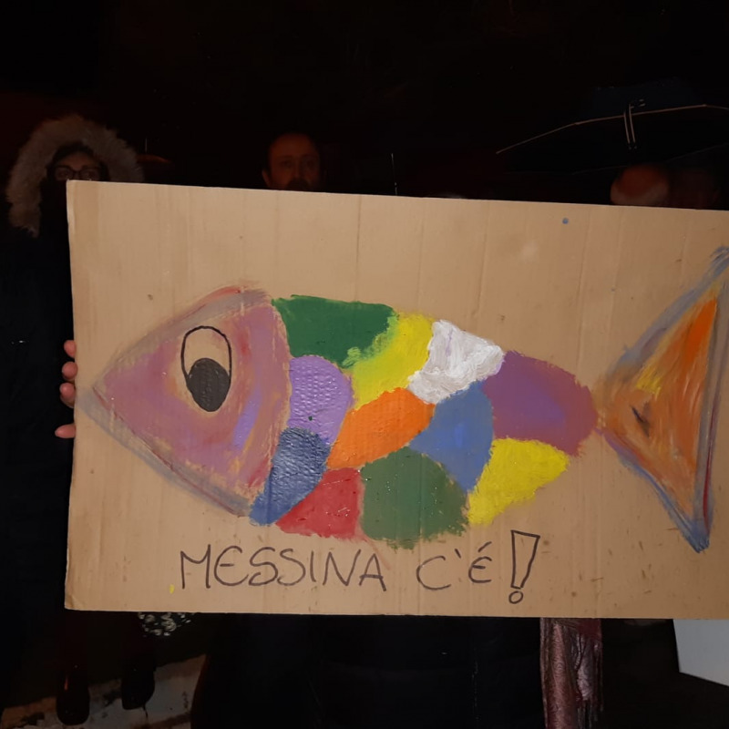 Le sardine in una manifestazione a Messina