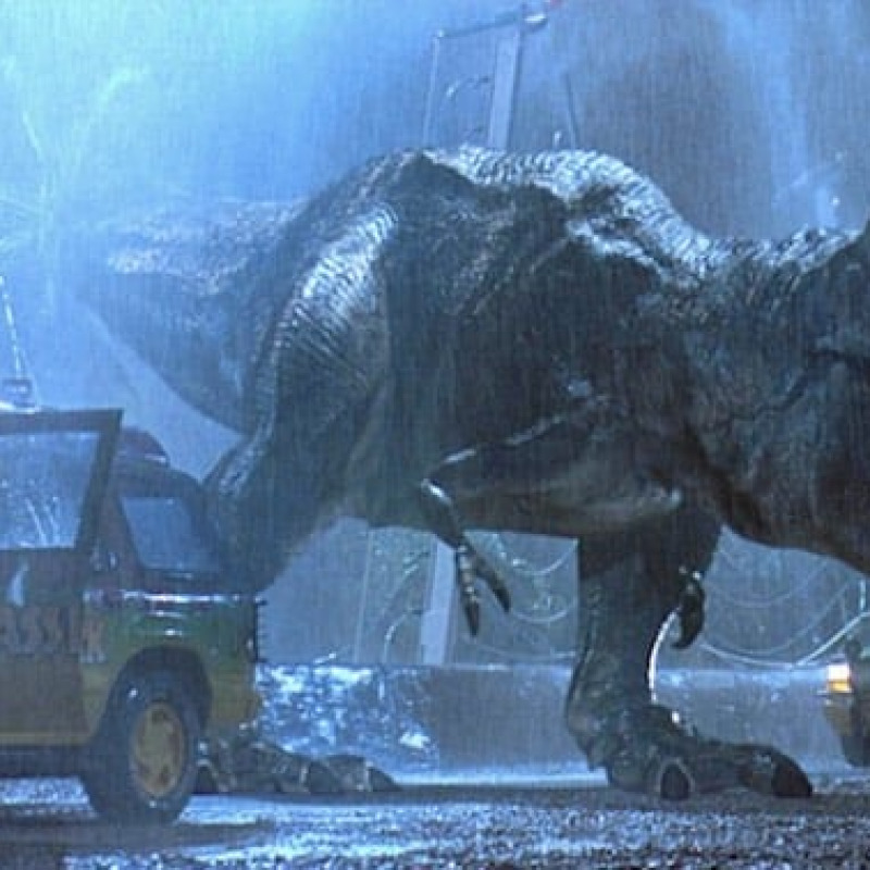 Il T-Rex nel film Jurassic Park