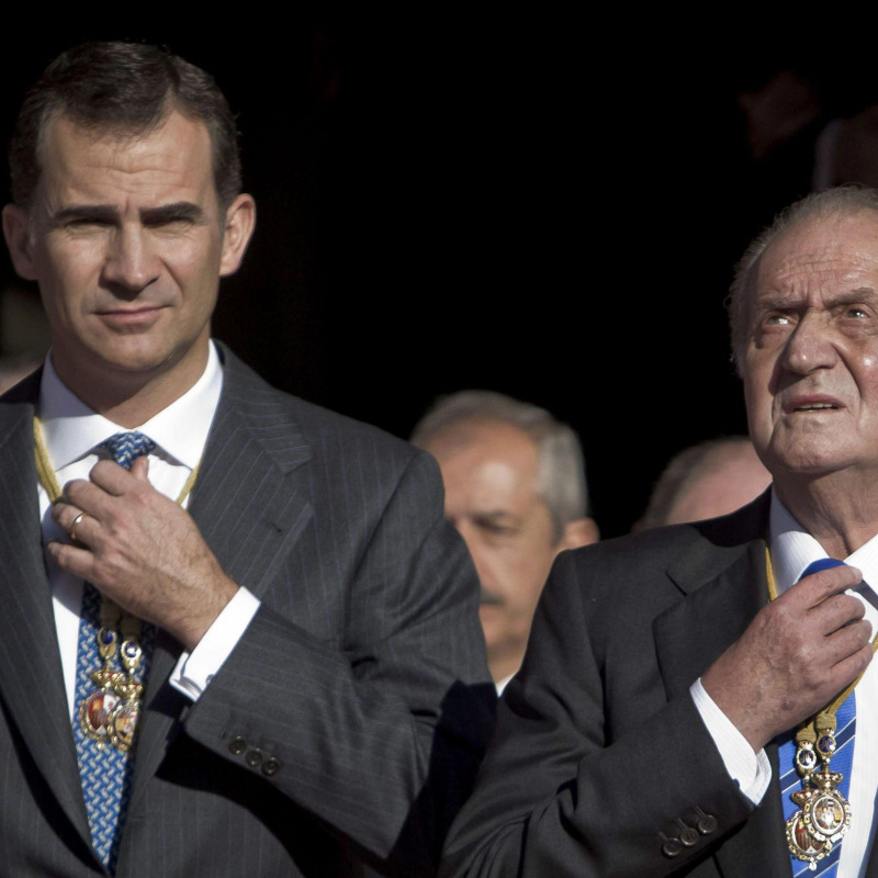 Felipe e Juan Carlos di Spagna