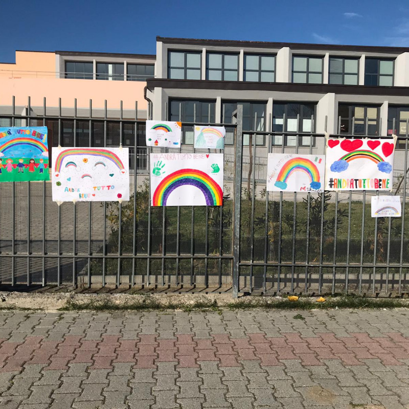 La scuola di Montepaone in una foto di marzo