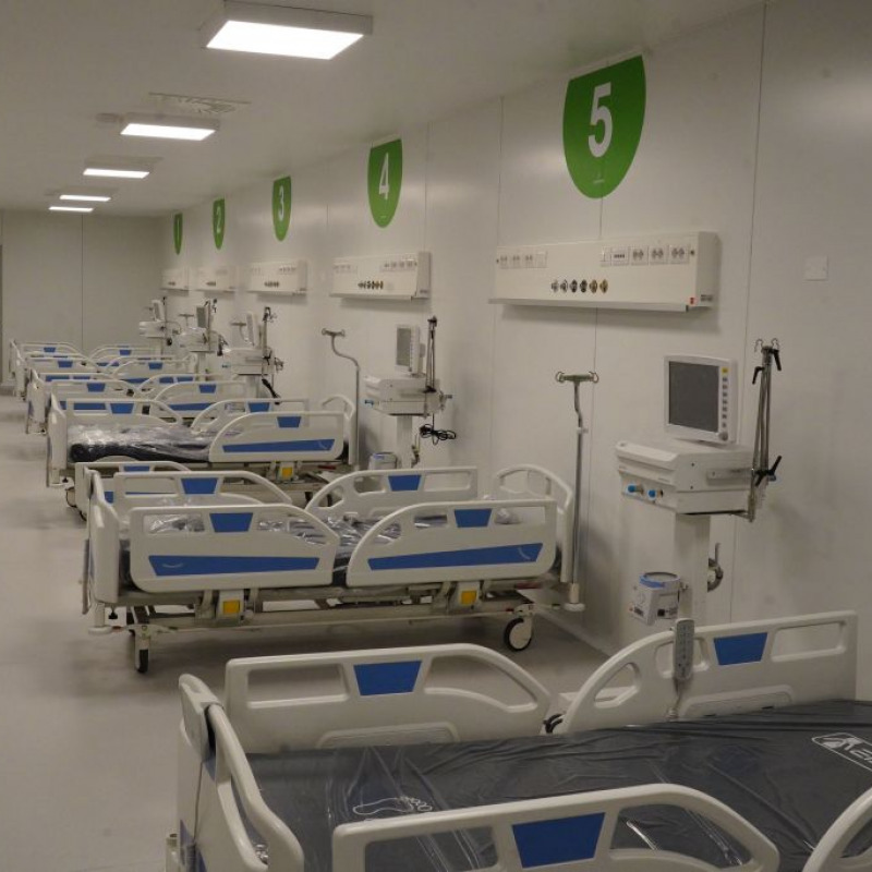 A pieno regime disporrà di più di 200 posti di terapia intensiva il nuovo ospedale realizzato in tempi record in Fiera a Milano