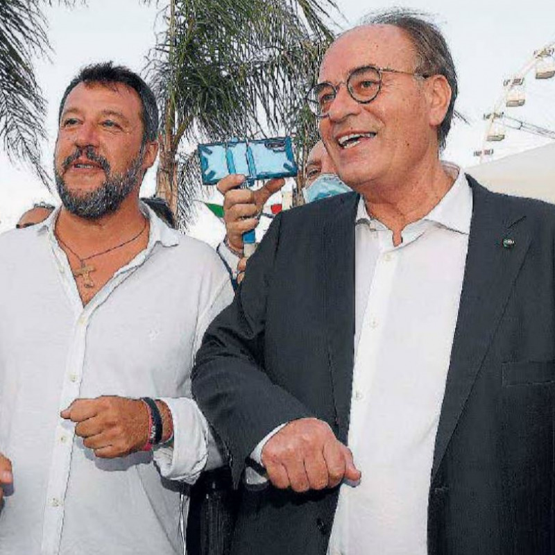 Matteo Salvini e Antonino Minicuci
