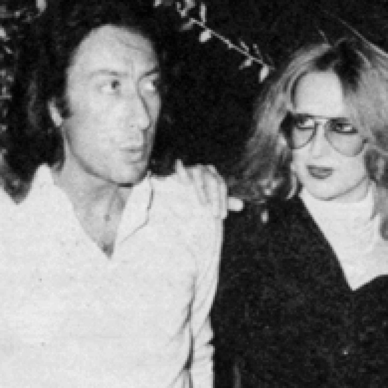 Alfredo Cerruti e Mina nel 1977