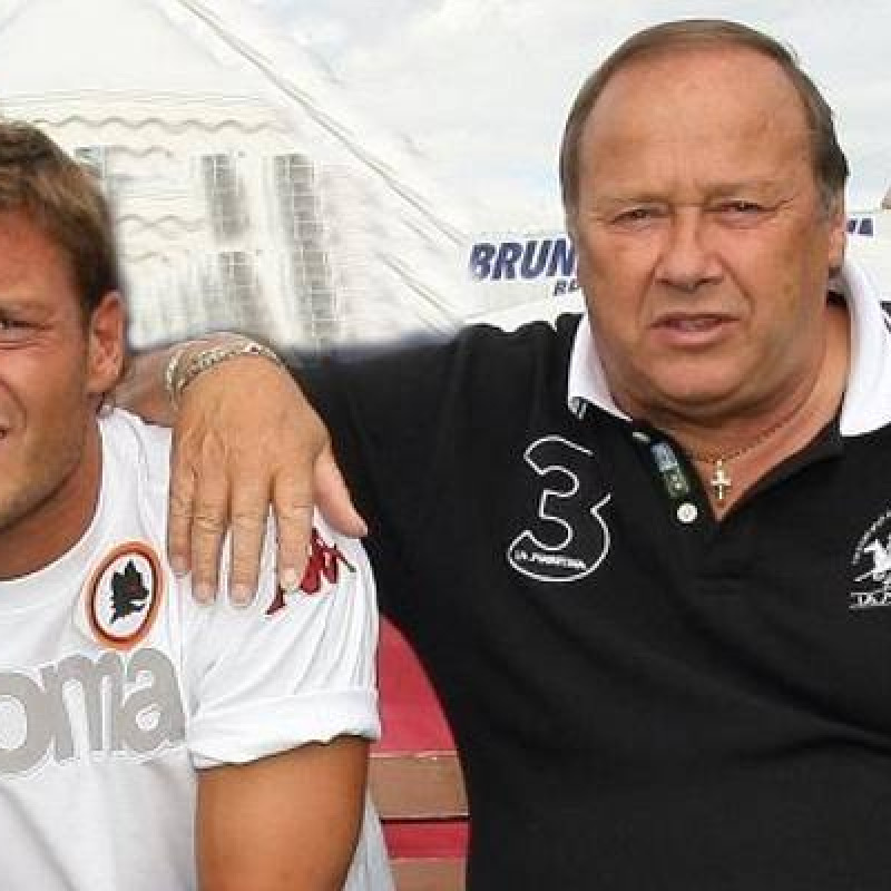 Francesco Totti e il padre Enzo