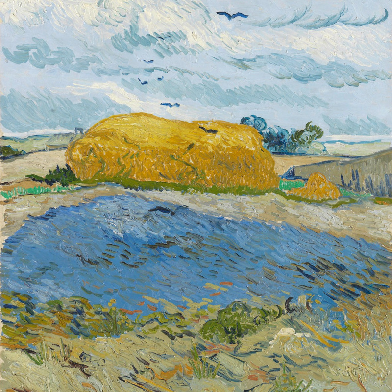 Vincent van Gogh, Covone sotto un cielo nuvoloso