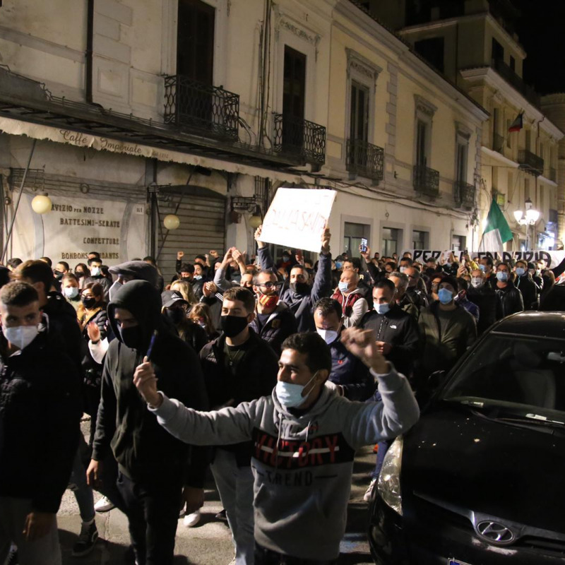 Una delle proteste in Calabria dei giorni scorsi
