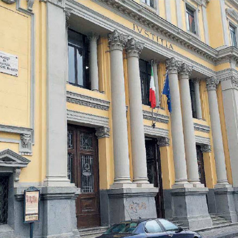 Lo storico Palazzo Blasco in piazza Matteotti ospita gli uffici della Procura della Repubblica