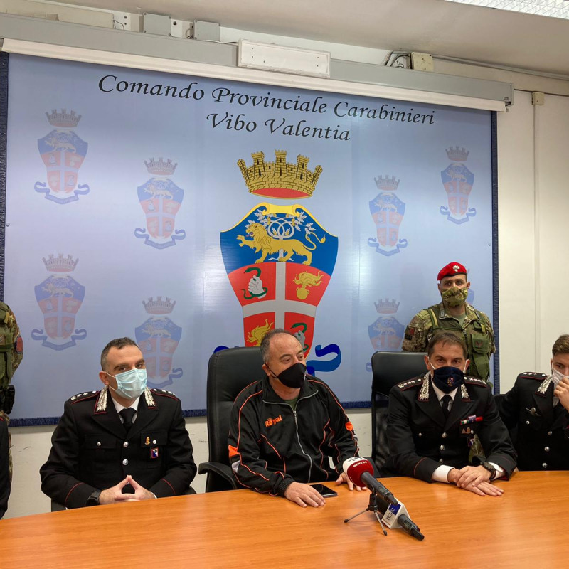 La conferenza stampa sull'arresto di Rosario Pugliese
