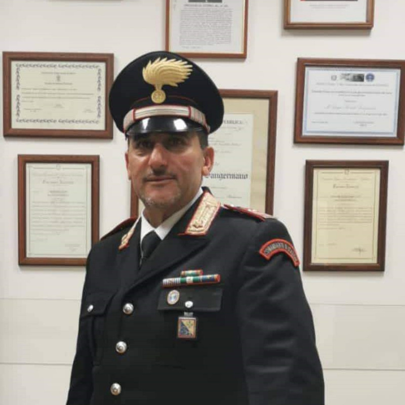 Il comandante della Stazione carabinieri di Luzzi, Roberto Sangermano