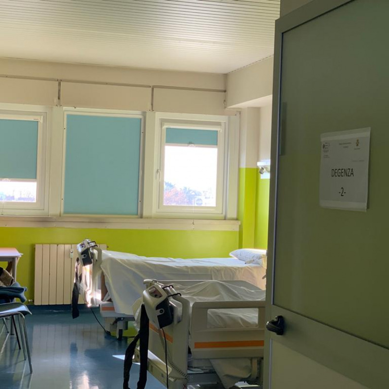 L'ingresso del reparto di oncologia dell'ospedale di Lamezia Terme
