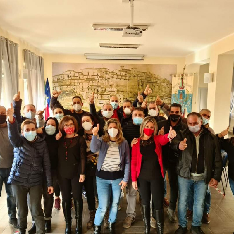 La festa dei lavoratori Lsu-Lpu di Monterosso calabro