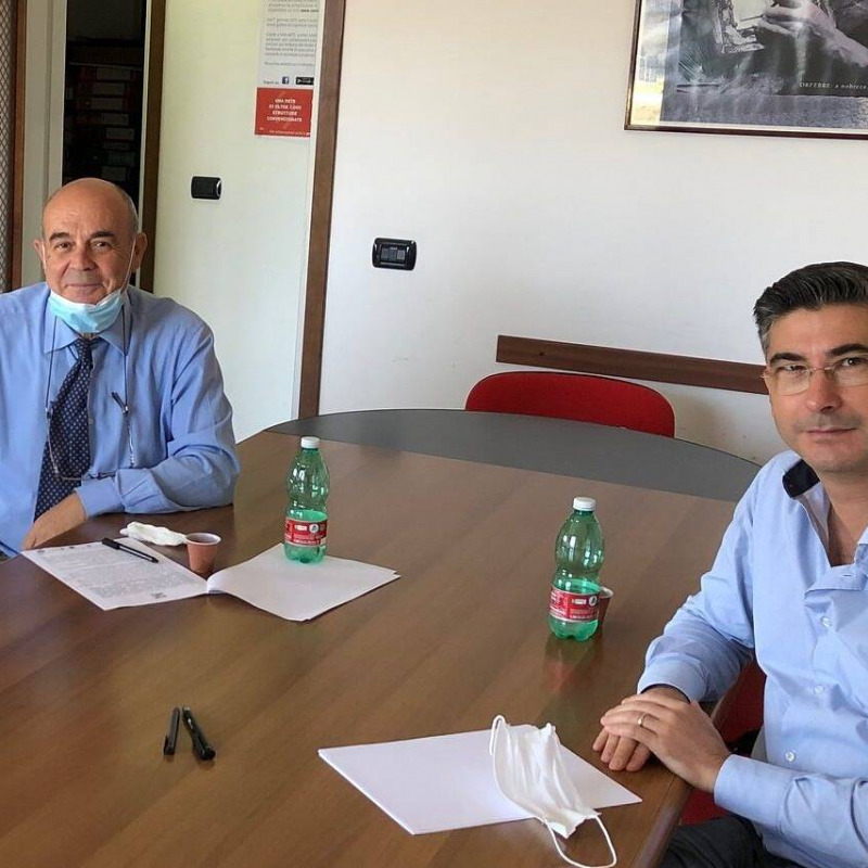 Il presidente di Ebac Calabria, Giovanni Aricò, e il vicepresidente Michele Gigliotti