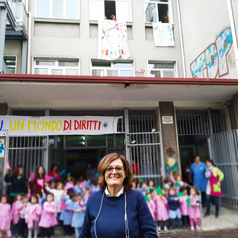 La dirigente scolastica dell'Ic Patari-Rodari, Anna Maria Rotella