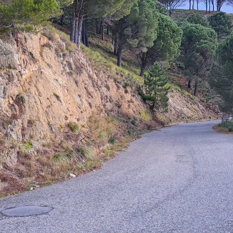 La strada di collegamento tra Armo e Santa Venere di Reggio Calabria