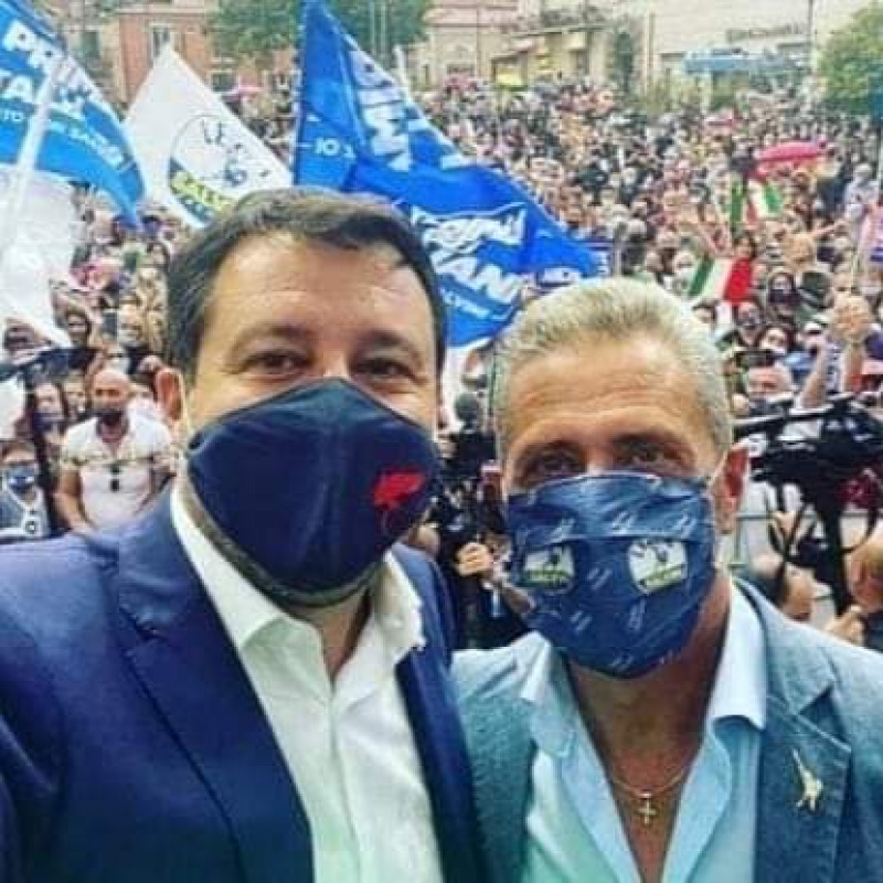 Matteo Salvini e Roy Biasi
