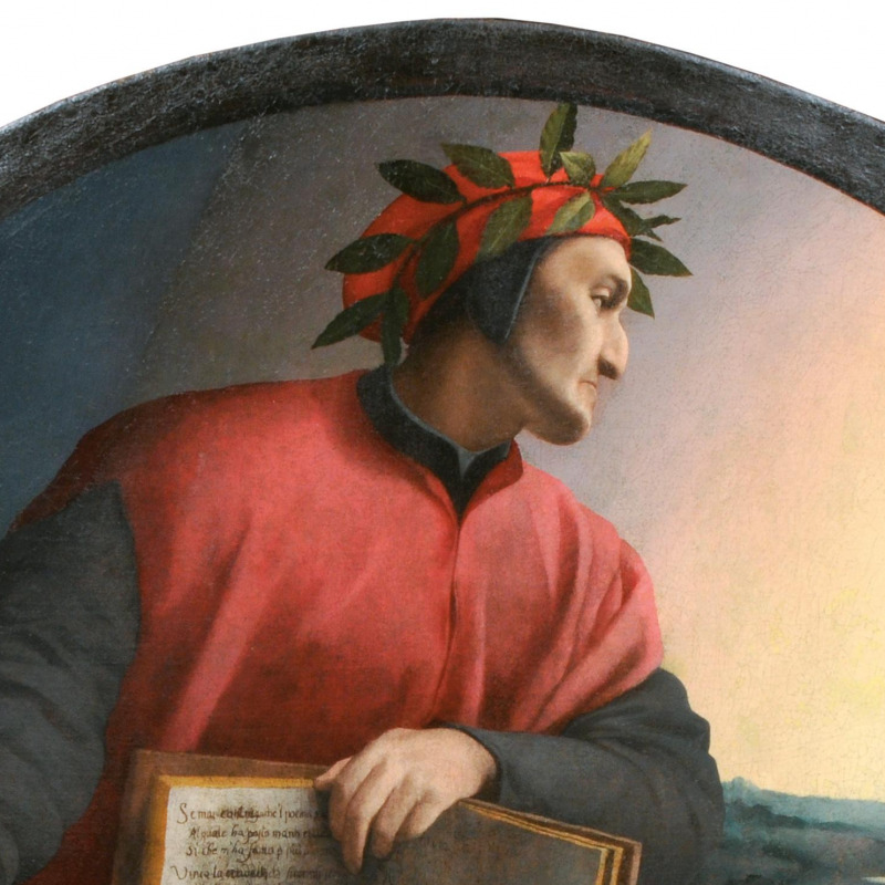 Ritratto allegorico di Dante. Del Bronzino, 1532-1533, collezione privata