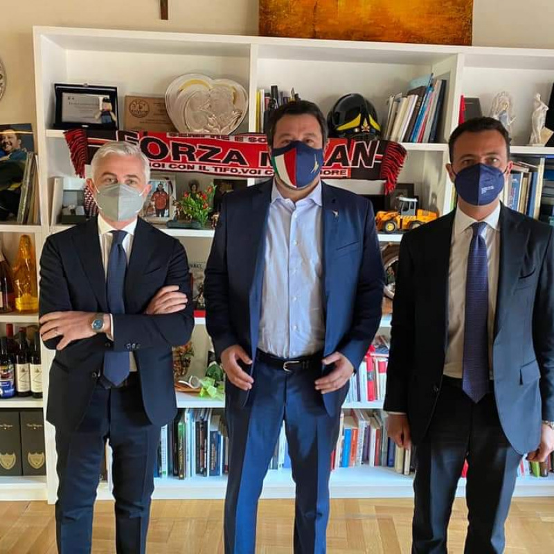 Nino Germanà, Matteo Salvini e Nino Minardo
