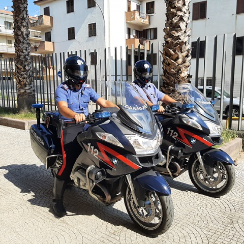 I carabinieri motociclisti della Compagnia di Corigliano Calabro