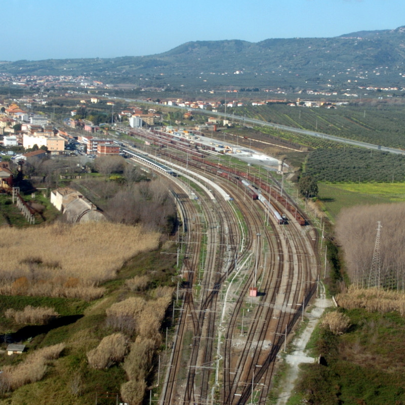 L'area ferroviaria della stazione di Lamezia Terme Centrale