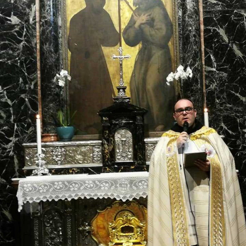 Il correttore provinciale dell’Ordine dei Minimi, Padre Francesco Maria Trebisonda