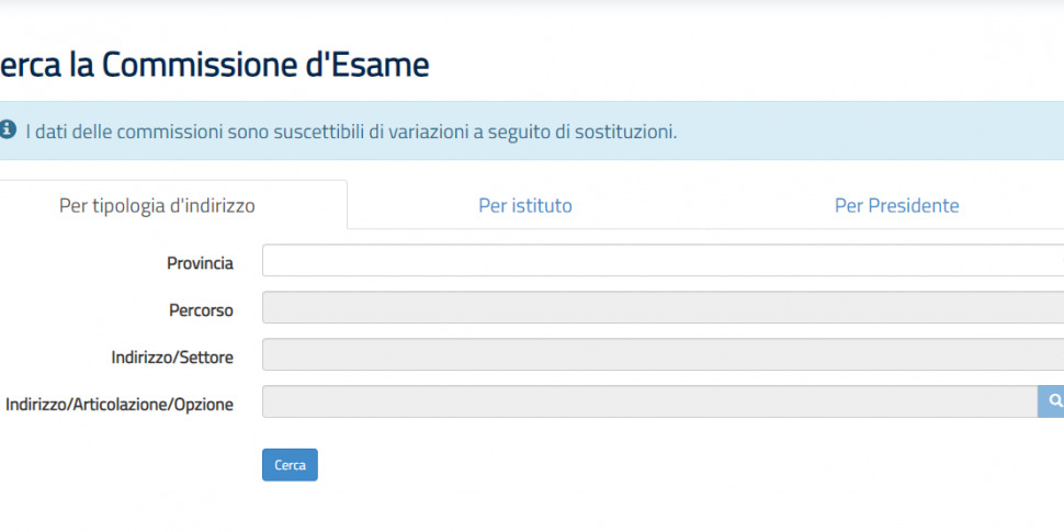 Esami di Maturità: ecco il link per i nominativi dei Presidenti delle