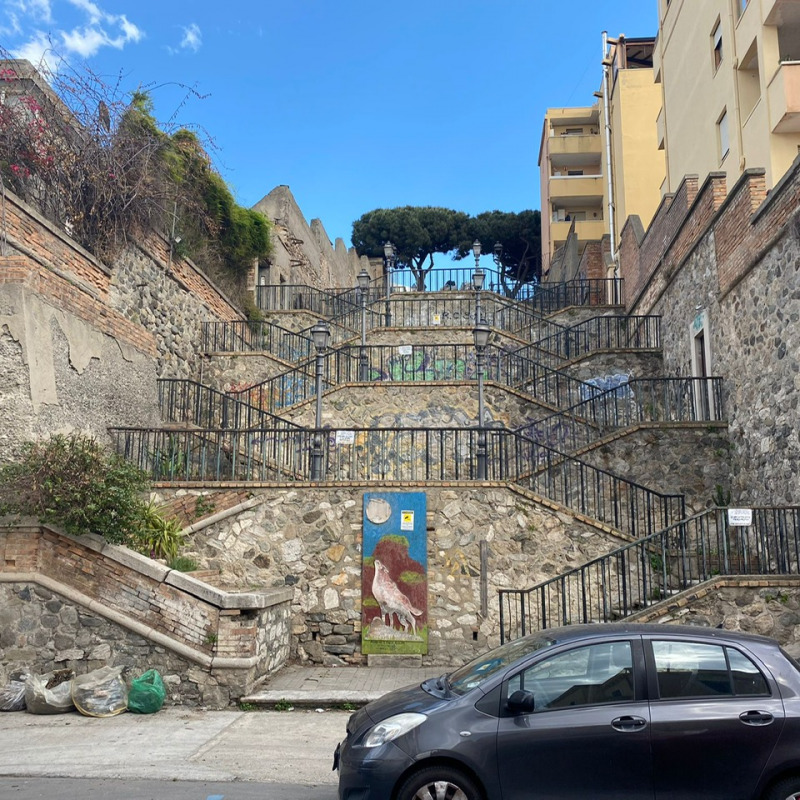 La scalinata di via Giudecca a Reggio Calabria
