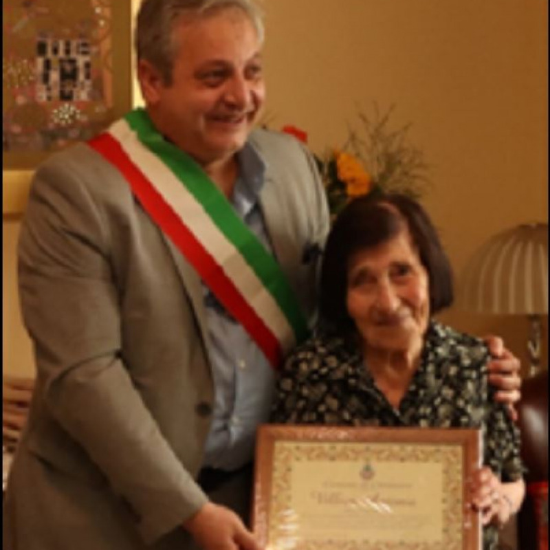Il sindaco di Cittanova Francesco Cosentino e Antonia Emma Villivà