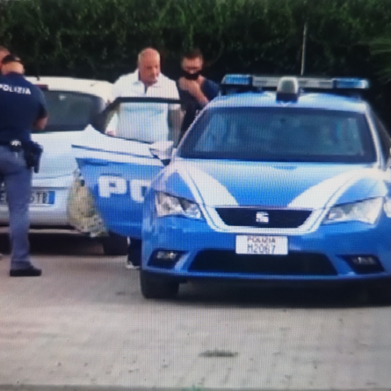 L'arresto di Vincenzo Tino Giampà da parte della polizia a Lamezia Terme