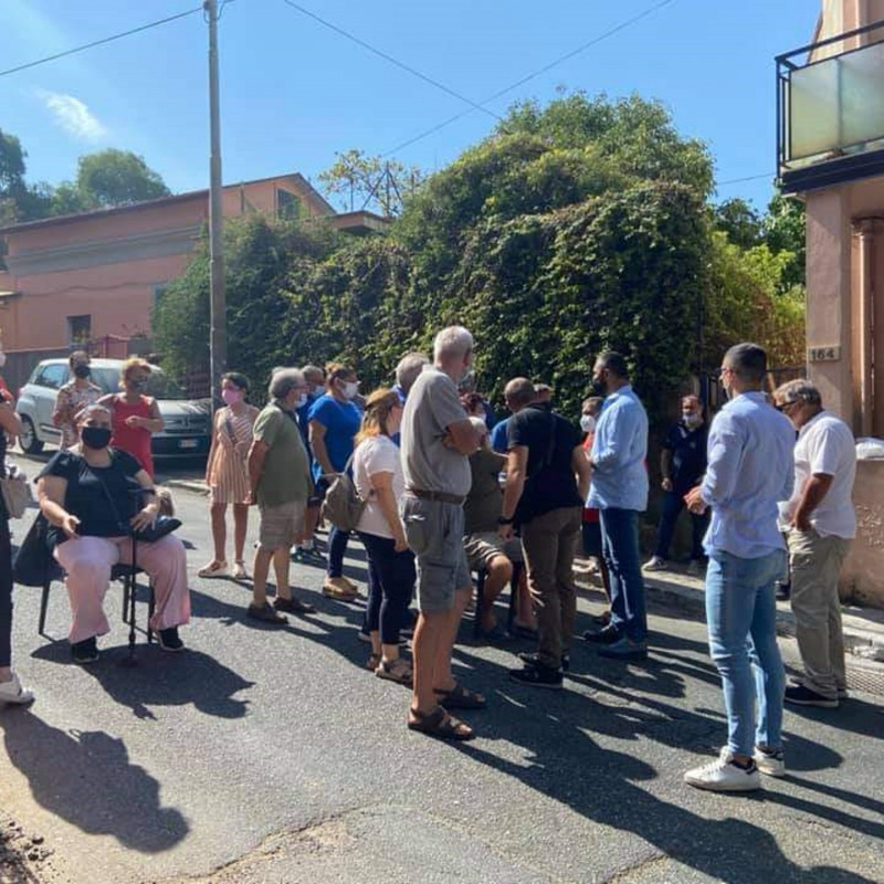 La protesta dei cittadini del Comitato Eremo di Reggio Calabria