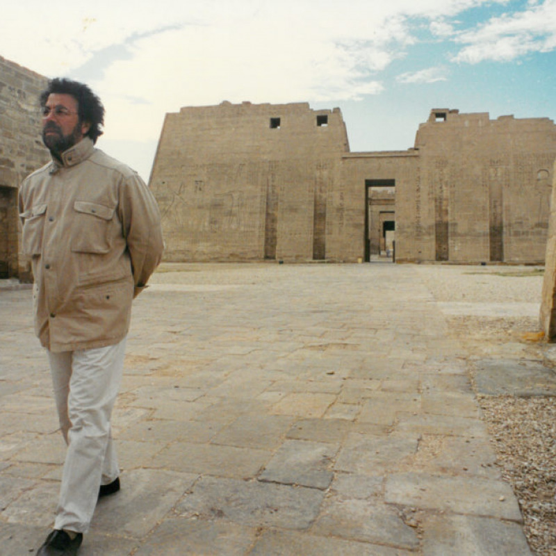 Il Maestro Giuseppe Sinopoli in Egitto nel 1994 (foto Andrea Andermann)