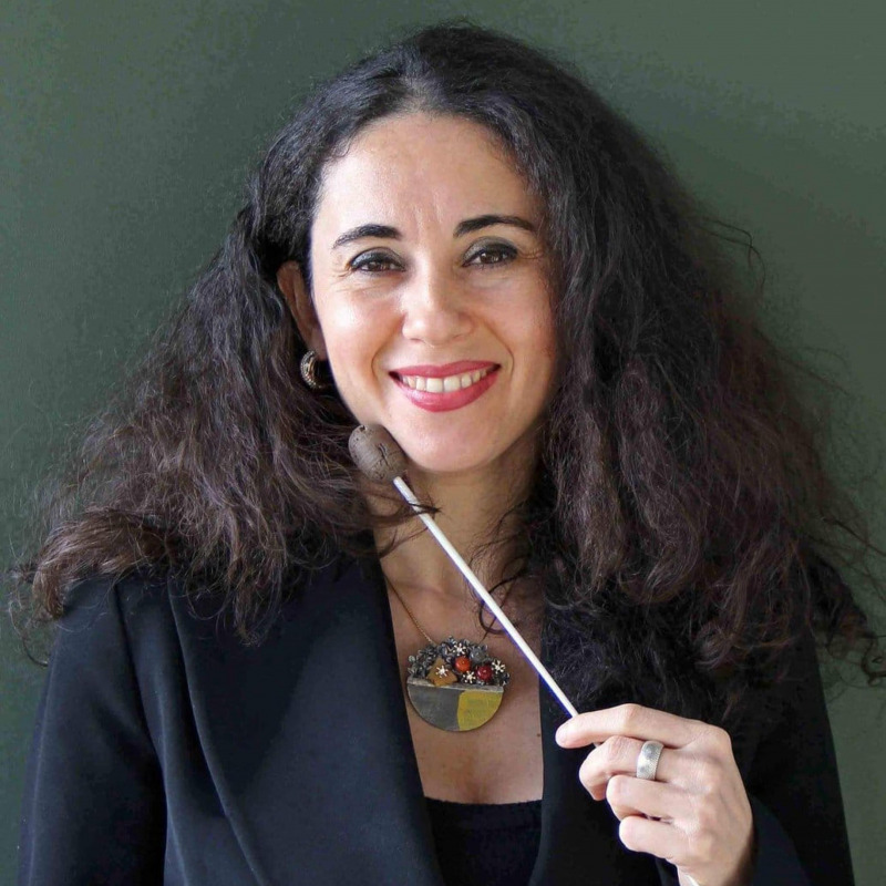 La direttrice d'orchestra Gianna Fratta, da qualche mese alla guida dell'Orchestra sinfonica siciliana.