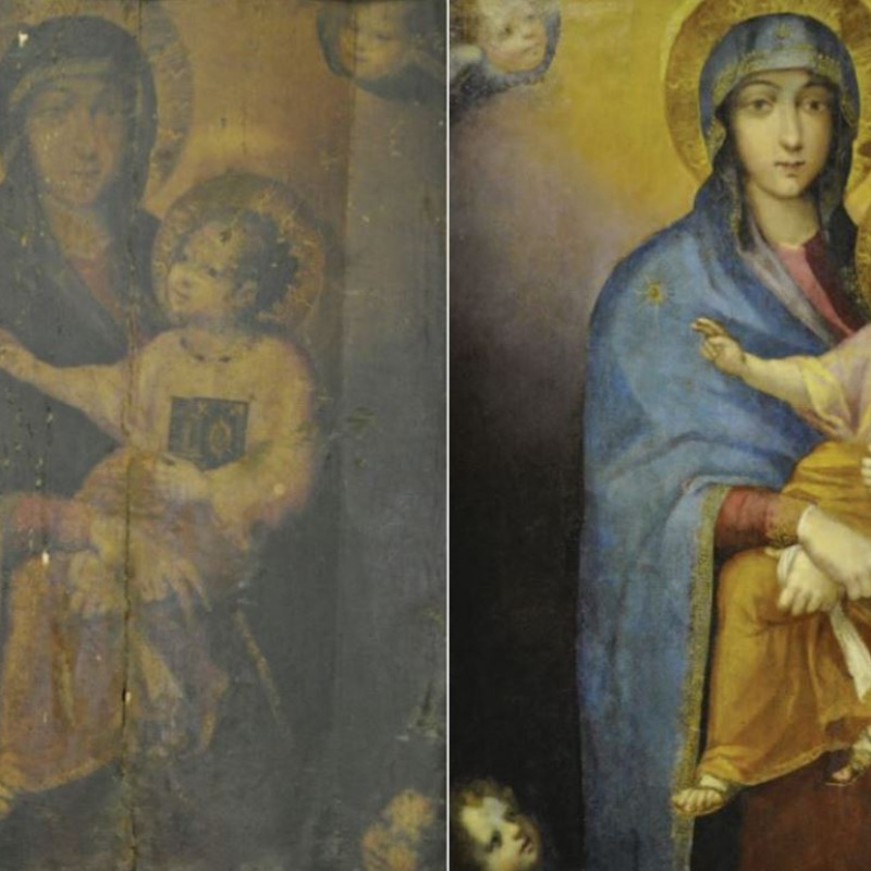 Il restauro della "Madonna col Bambino"