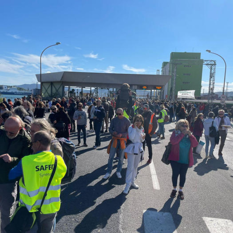 Le manifestazioni di protesta a Trieste nei giorni scorsi