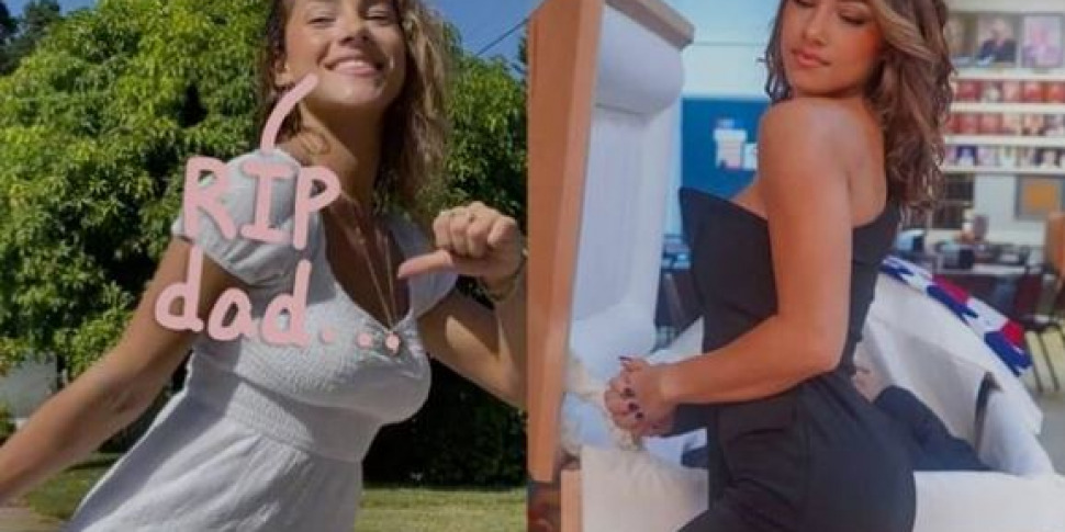 Foto in posa davanti alla bara del padre: l'influencer Jayne Rivera