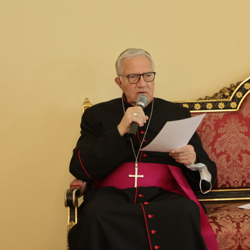 L’arcivescovo di Messina Giovanni Accolla
