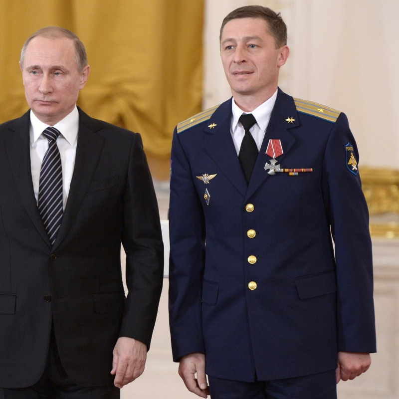 Andrei Zakharov con Vladimir Putin