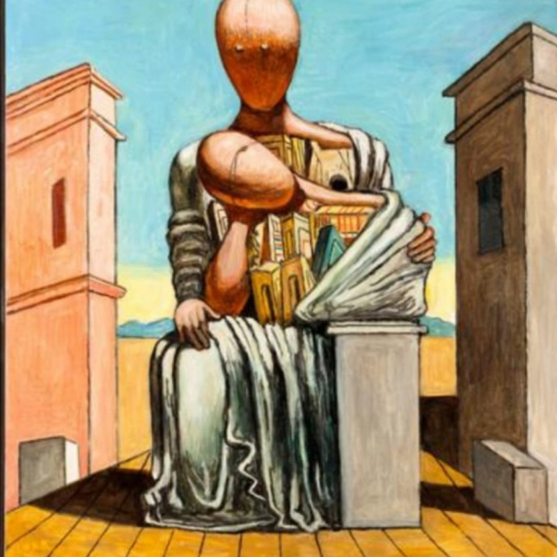 “Antigone consolatrice” Giorgio de Chirico, (1973), Musée d’Art Moderne, Paris