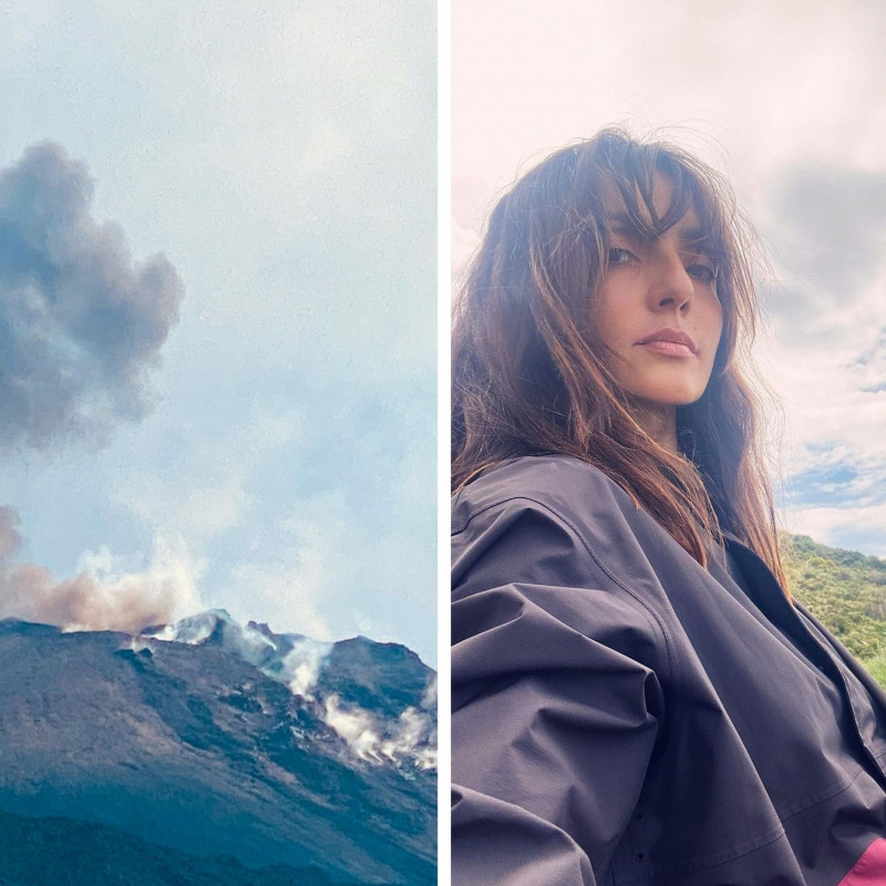 Ambra Angiolini a Stromboli