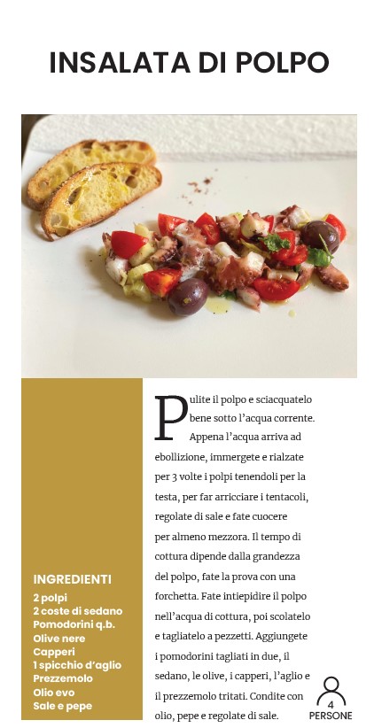 Cioccolato al Peperoncino: CARPACCIO DI POLPO