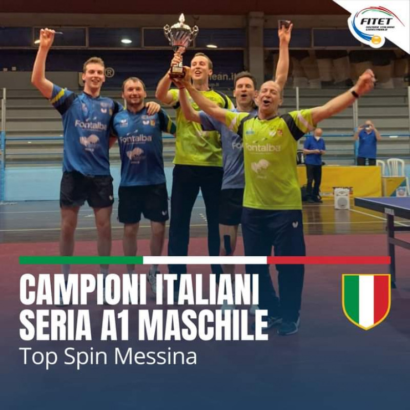 Top Spin Messina di nuovo nella storia: pareggia a Carrara e vince lo scudetto