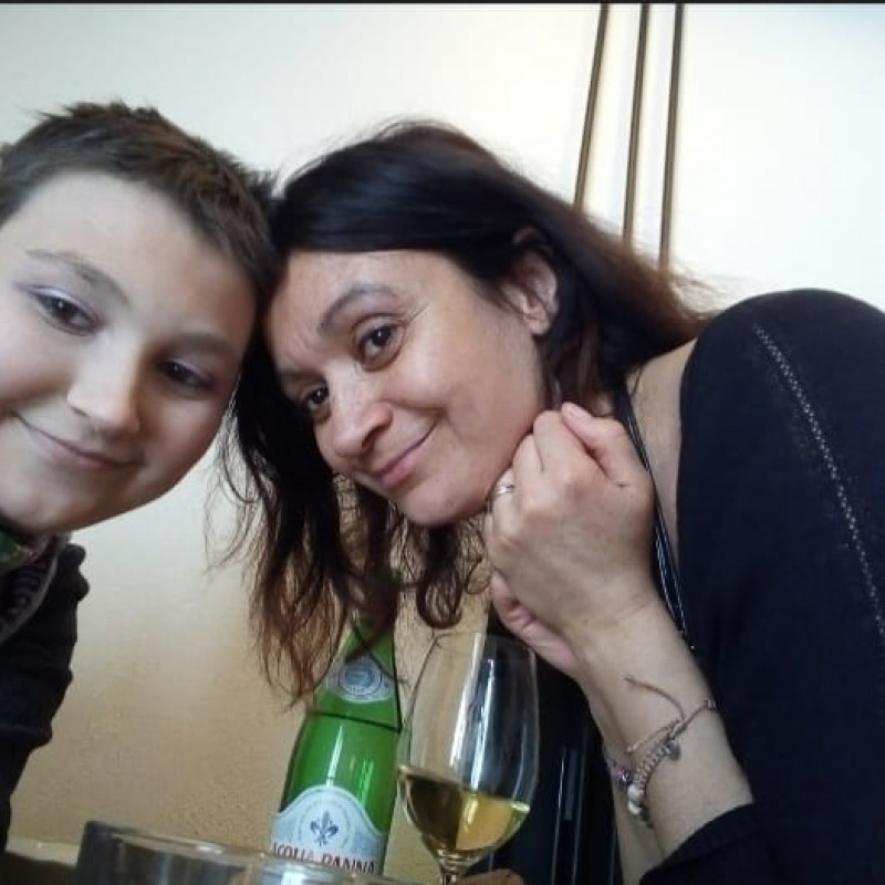 Sabrina Bergonzoni con la figlia Eleonora