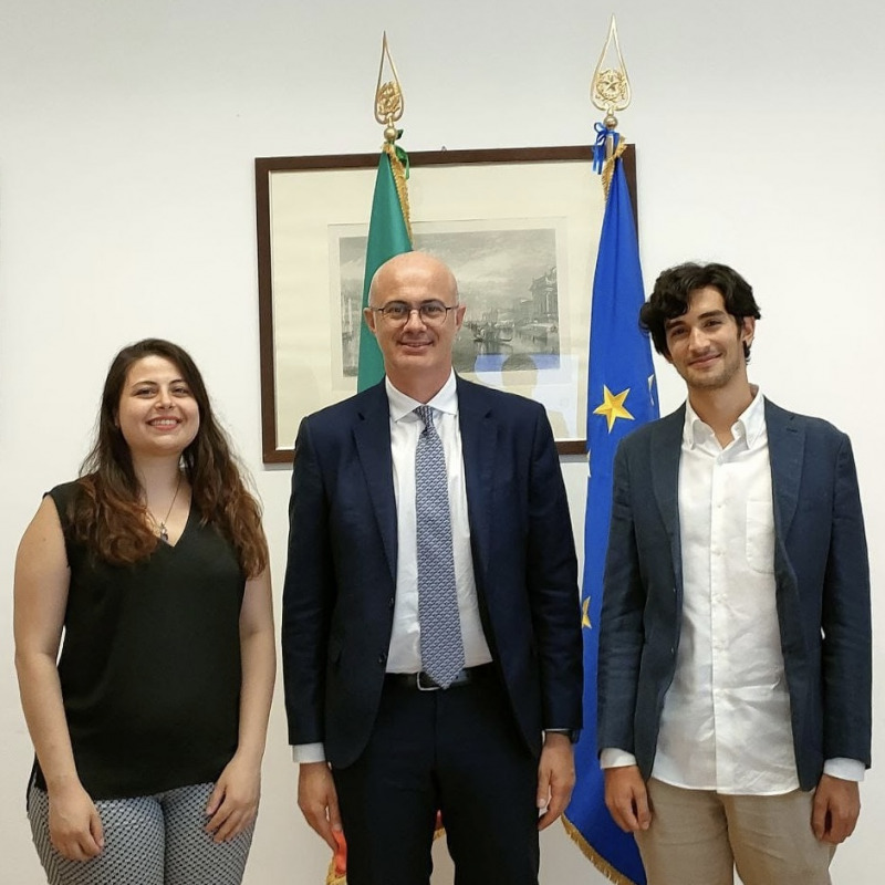 Giorgia Sorrentino, Federico D'Incà e Fabio Rotondo