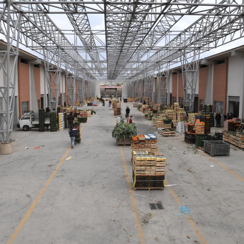 Il centro agroalimentare a Mortara (foto d'archivio)