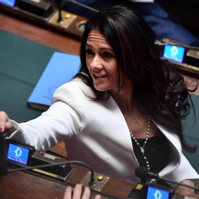 La deputata di Forza Italia Giusy Versace nell'Aula della Camera dei Deputati, Roma 23 marzo 2018 ANSA/ ETTORE FERRARI